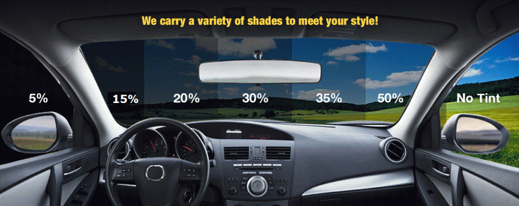 tint shade levels graphic
