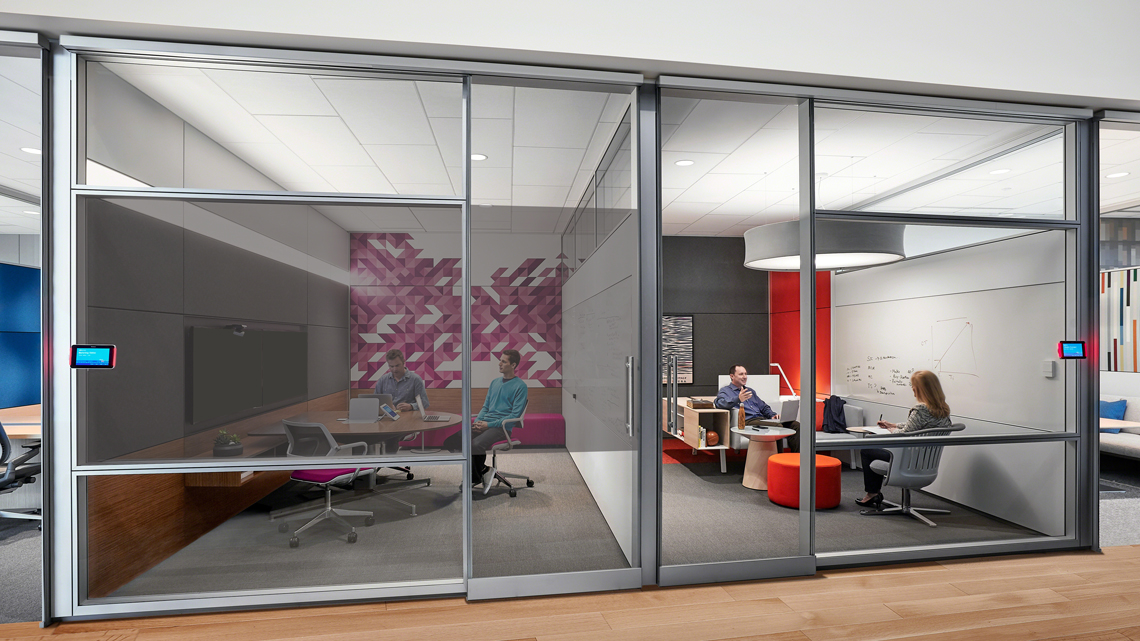 Privacy windows in office