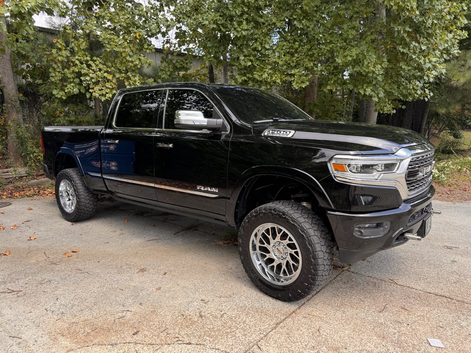 Black Ram pickup outside The Tint Guy