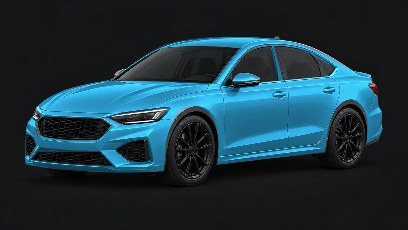 Complete Car: gray vehicle with blue illustrative coverage highlights. Read the included-panel list for package scope.